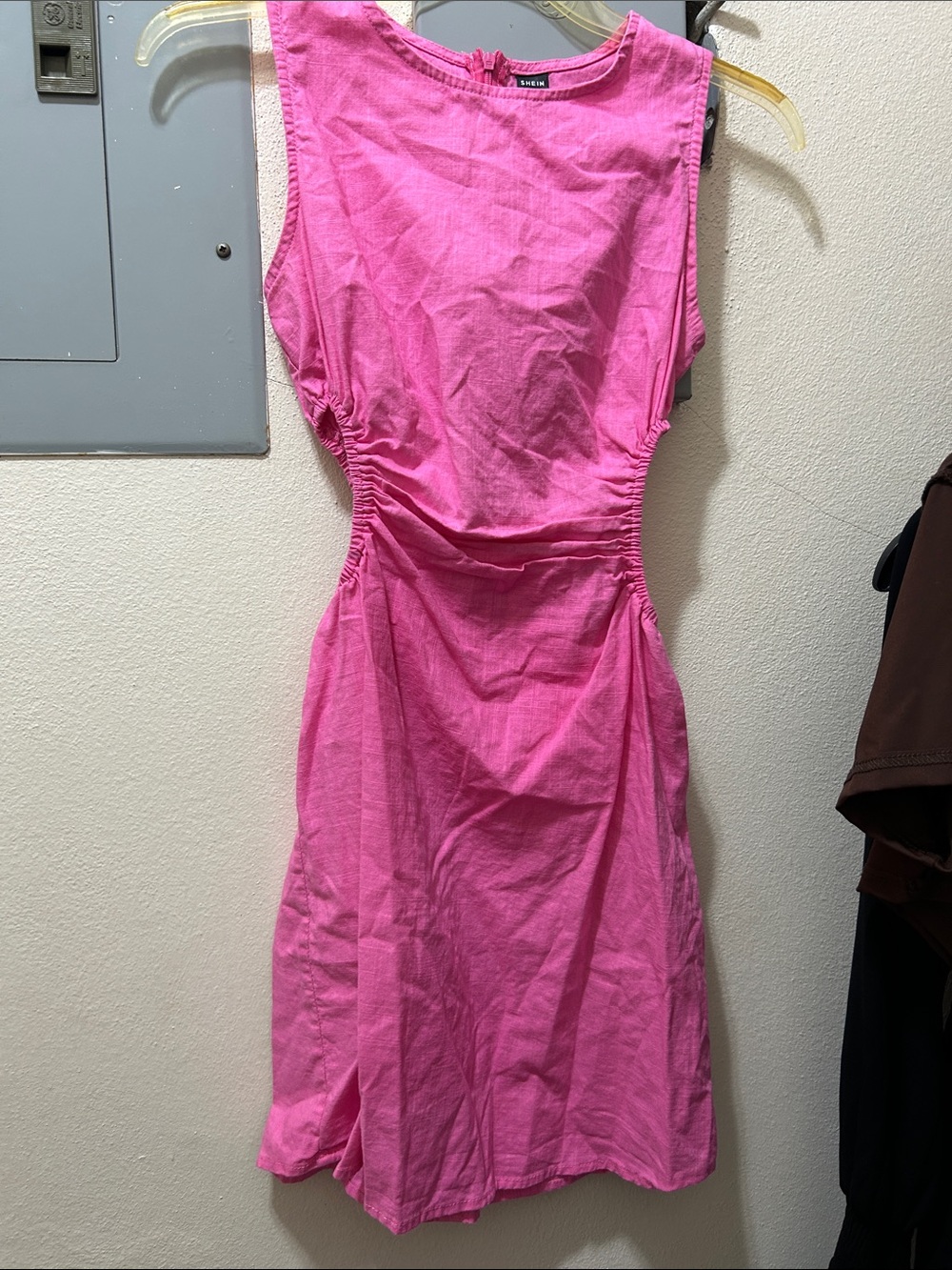 SHEIN Bright Pink Sleeveless Mini Dress